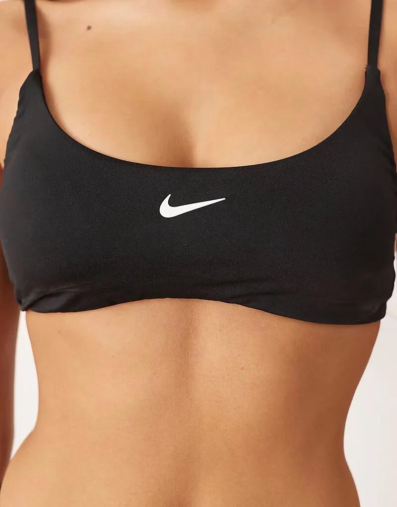 Nike Swimming Комплект бикини-бралетт Nike черного цвета — фото 3
