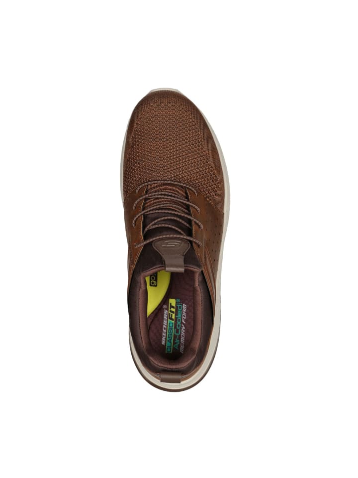 Кроссовки на шнуровке DELSON 3.0 Skechers, темно-коричневый — фото 2