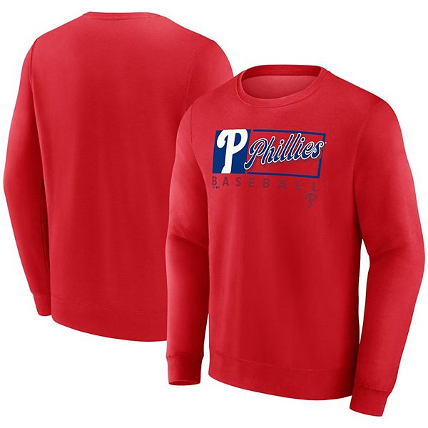 

Мужской красный свитшот philadelphia phillies focus fleece Fanatics