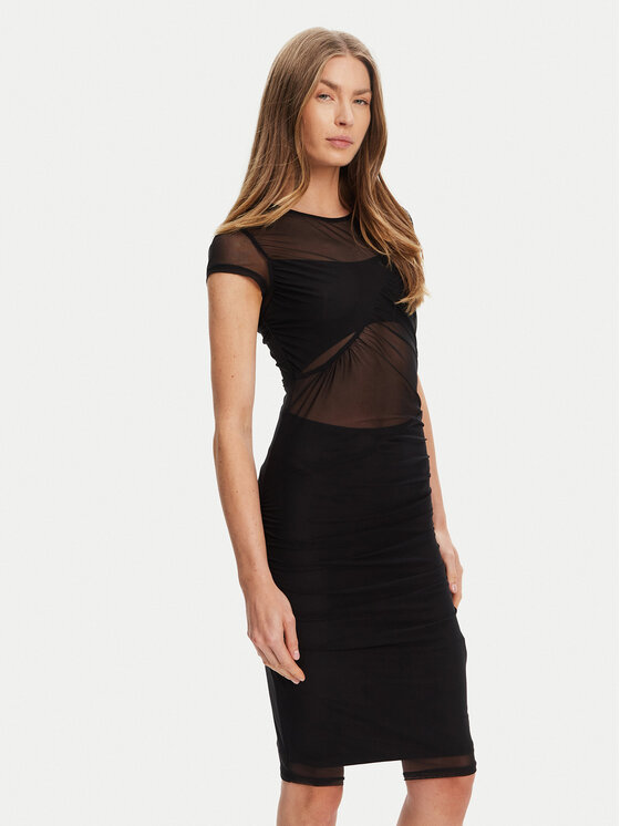 

Коктейльное платье regular fit W5YK66 KBAH2 Guess, черный