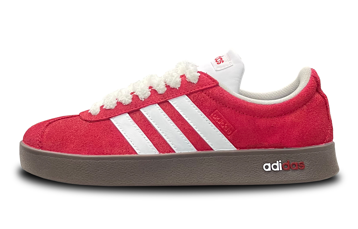 

Adidas Neo ВЛ Корт Лайфстайл противоскользящие износостойкие низкие скейтерские унисекс красные, цвет Red