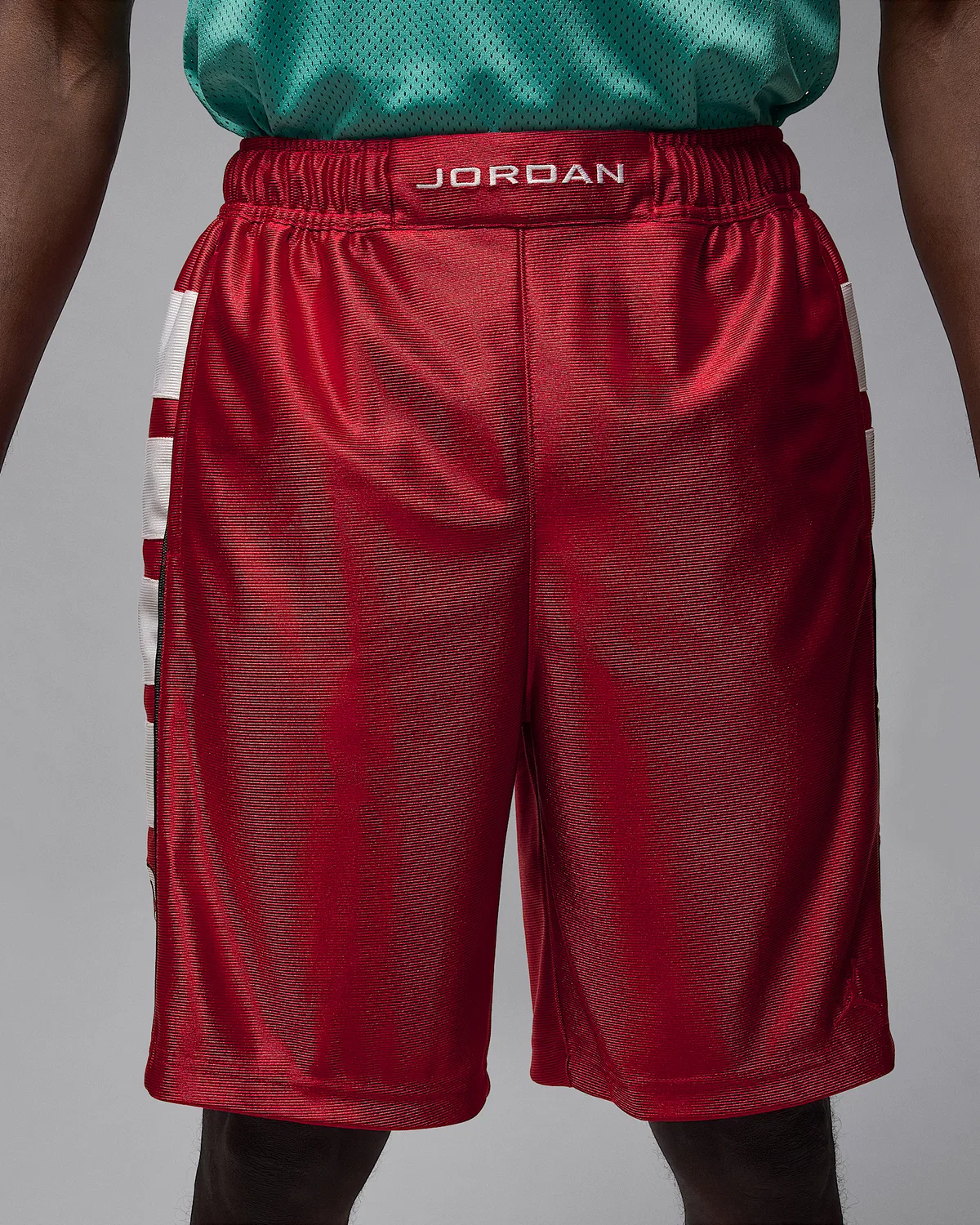 Мужские шорты Jordan Brooklyn Cat Scratch, Gym Red/White/Gym Red — фото 2
