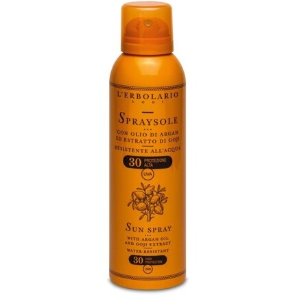 L'Erbolario Sun Spray с аргановым маслом и экстрактом годжи с SPF 30