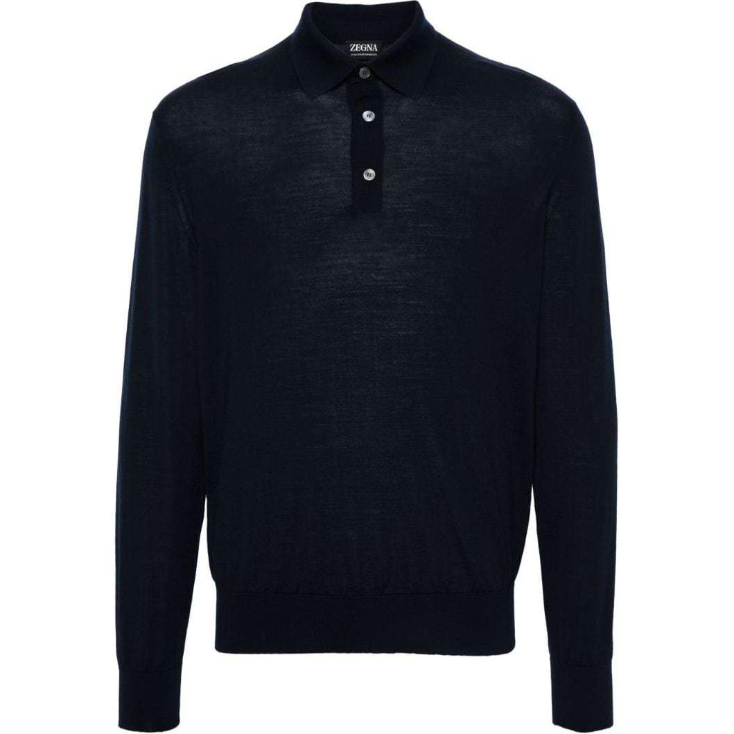 

Рубашка-поло Zegna Wool Ermenegildo Zegna, Marine Blue