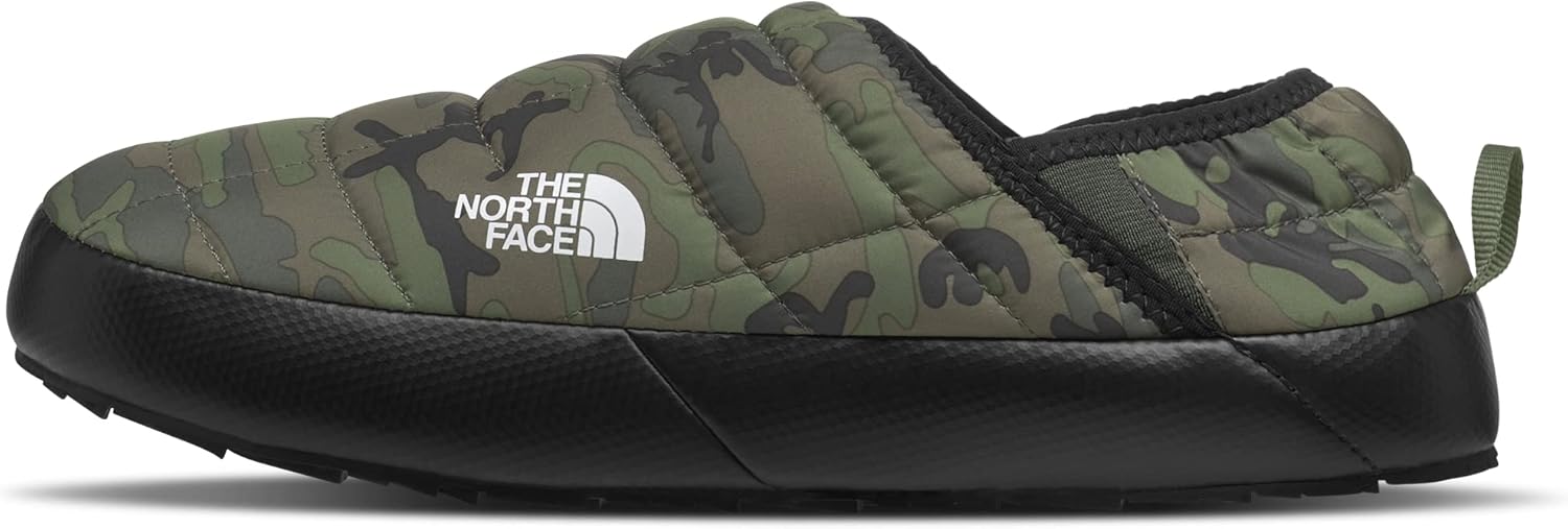 

Мужские зимние ботинки THE NORTH FACE Thermoball Traction Mule V, С утеплителем и водоотталкивающей пропиткой, резиновая подошва, Thyme Brushwood Camo Print/Thyme
