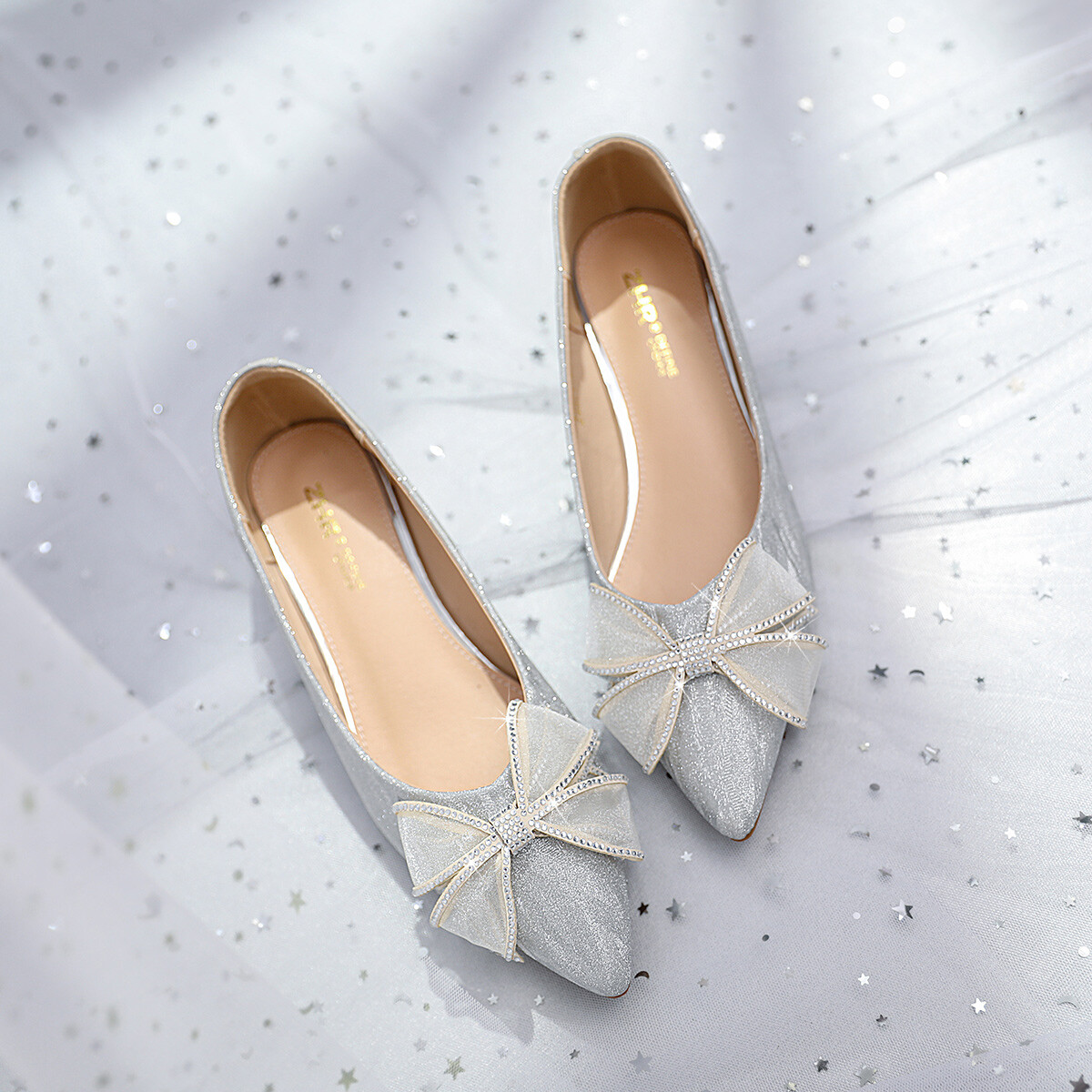 Туфли женские повседневные Women's Casual Shoes Women's Zhr, цвет Champagne — фото 4