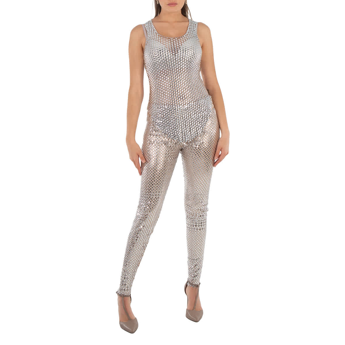 

Брюки Burberry Textured Detailed Metallic
