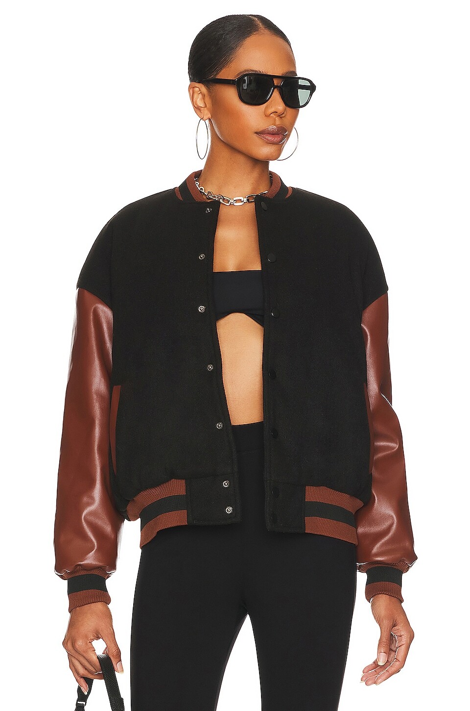 

Куртка superdown Kai Varsity, черный