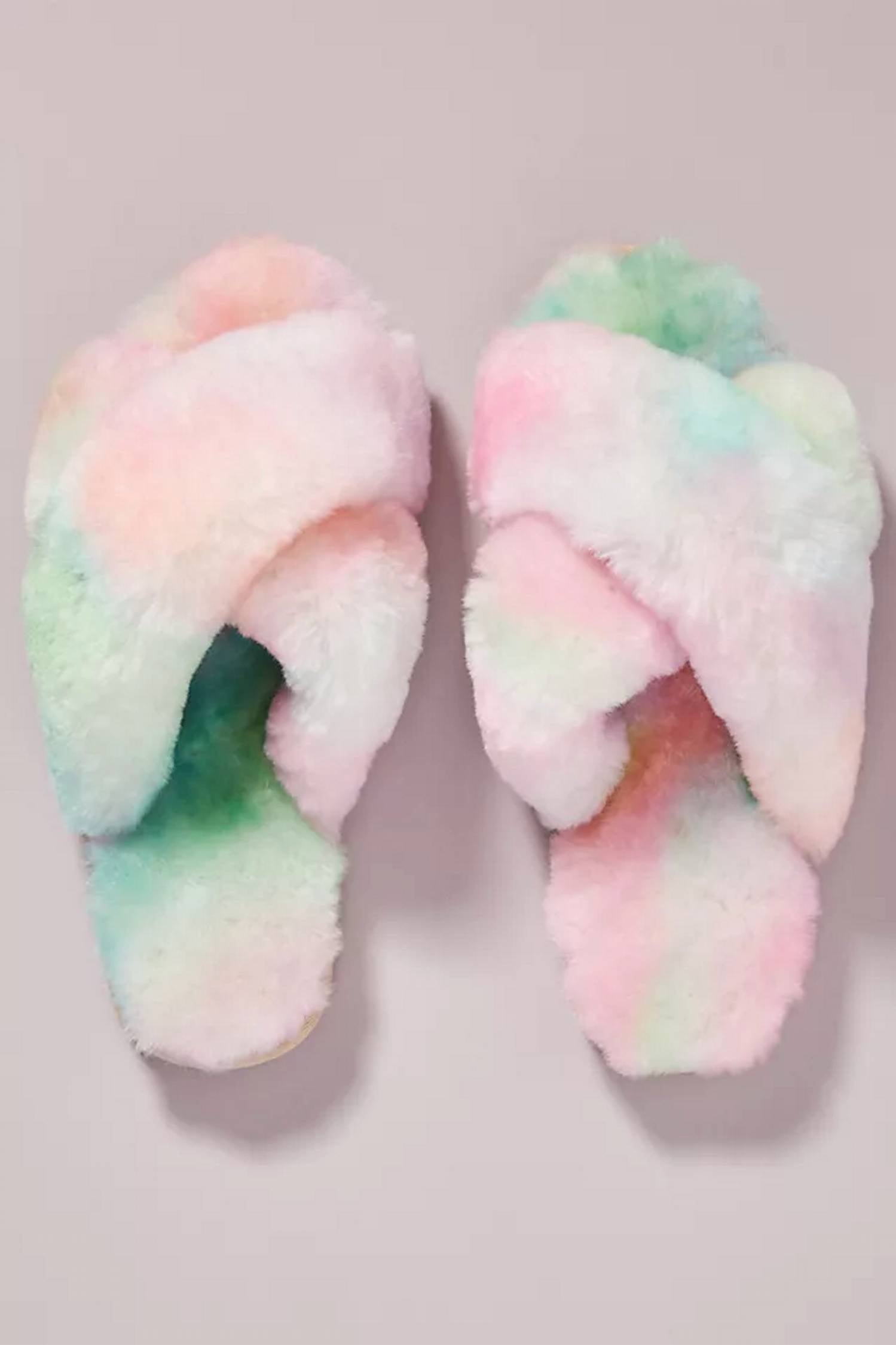 Женские тапочки Mayberry с эффектом тай-дай в цвете Fairy Floss EMU Australia, Fairy Floss