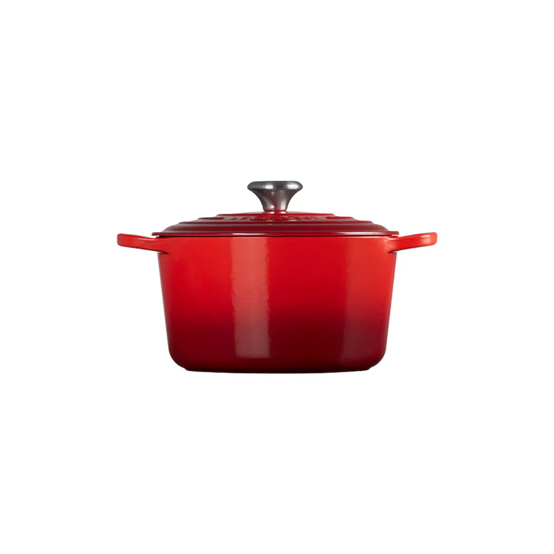 

Высокая круглая чугунная кокотница Le Creuset, вишня