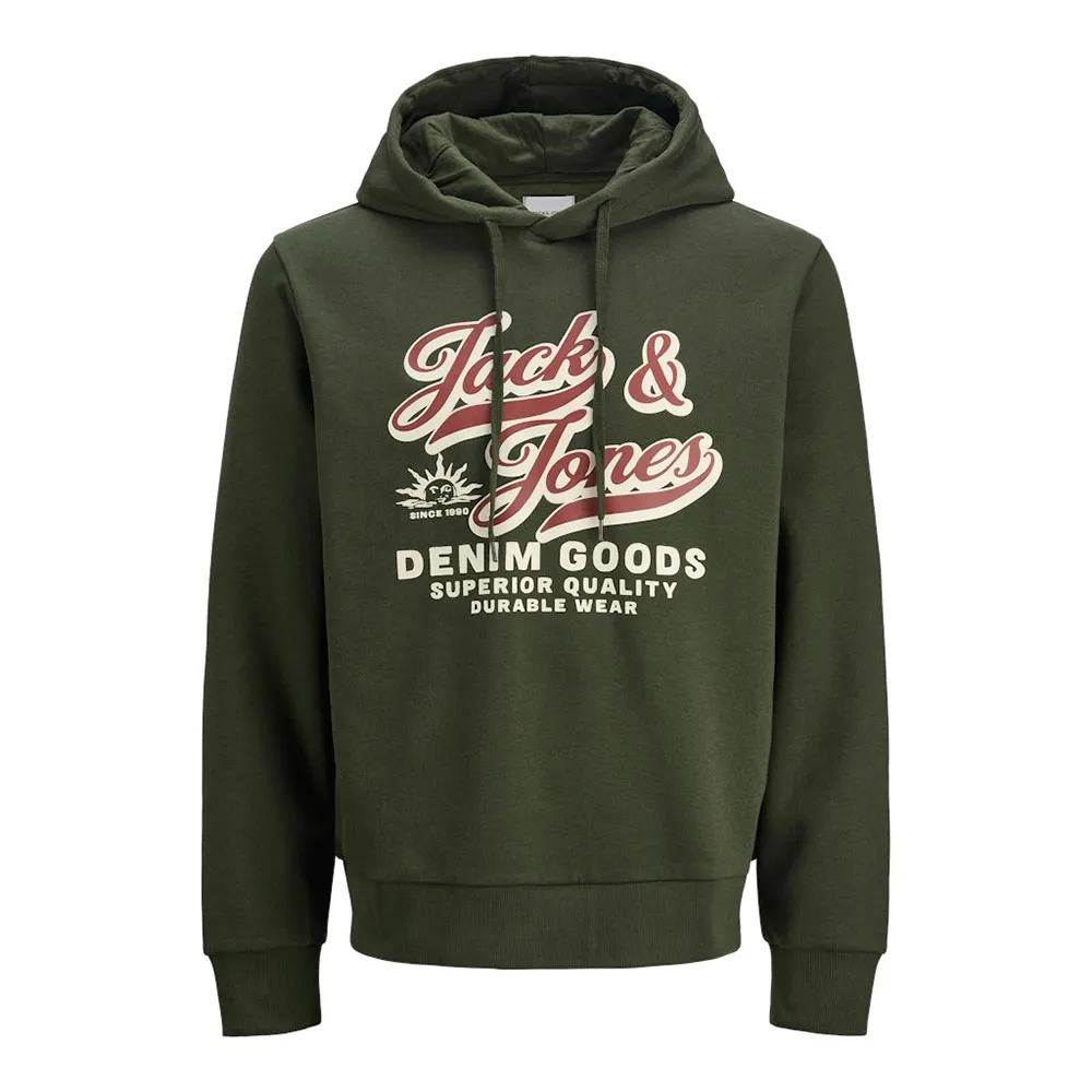 

Худи Jack & Jones Logo 2 Plus Size, зеленый