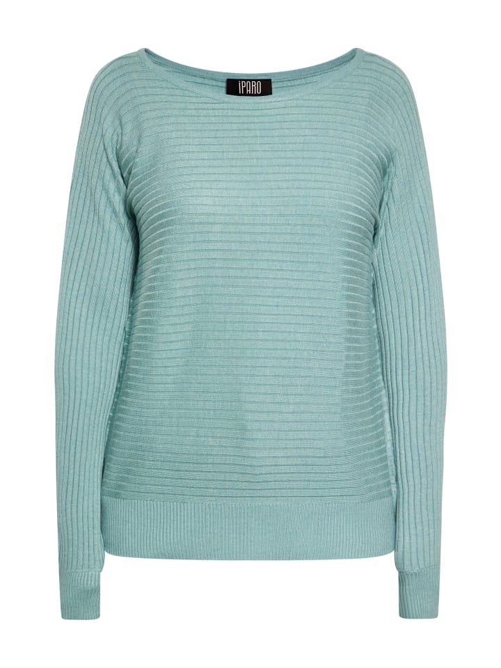 

Женский свитер цвета морской волны DreiMaster Klassik