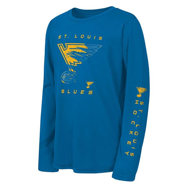 Футболка с длинным рукавом Youth blue st louis blues seize the win Outerstuff — фото 2