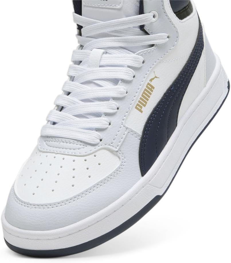 Кроссовки Puma Caven Mid для детей и подростков, белый/черный — фото 2