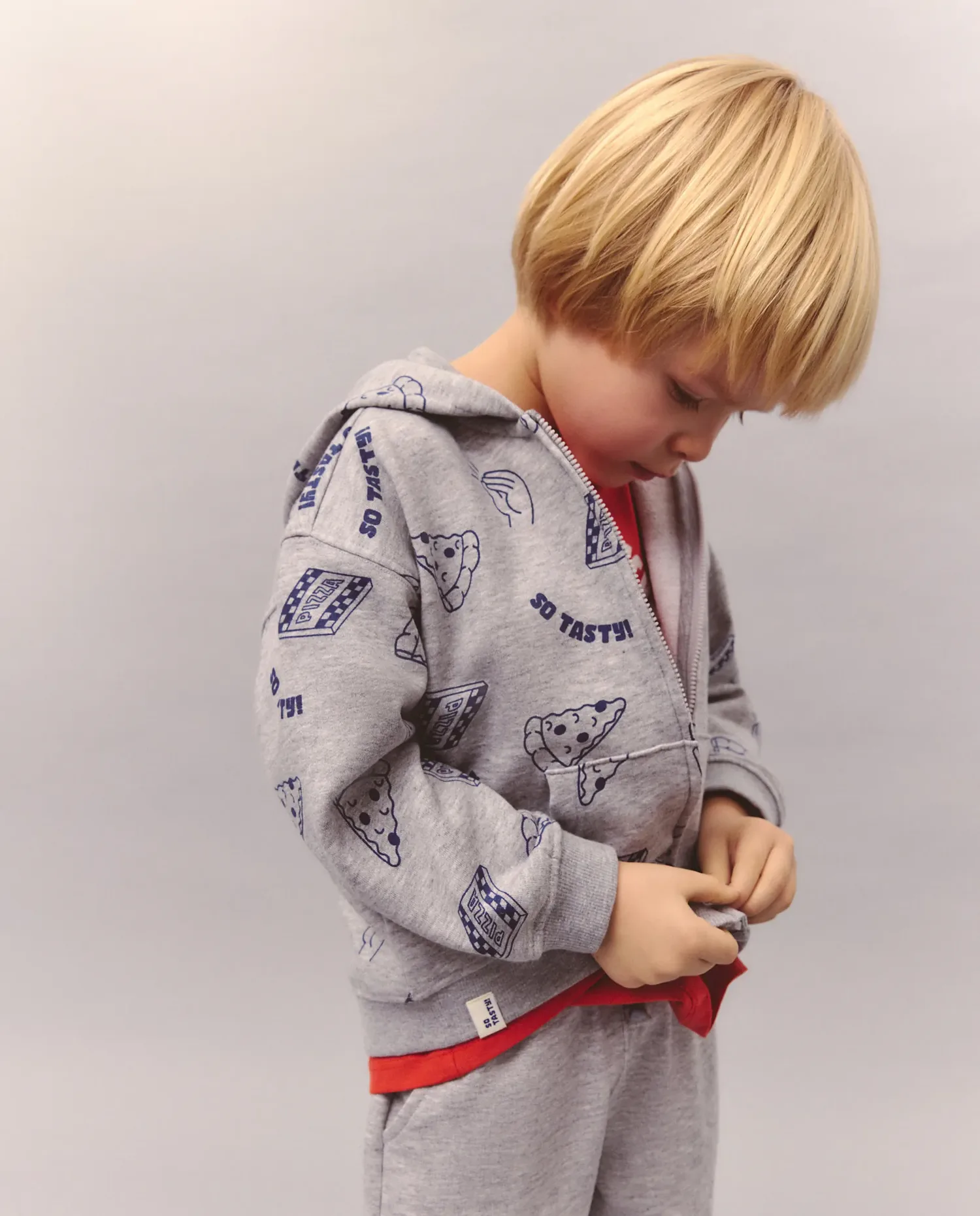 Открытая детская толстовка с капюшоном Kids El Corte Inglés, черный — фото 2