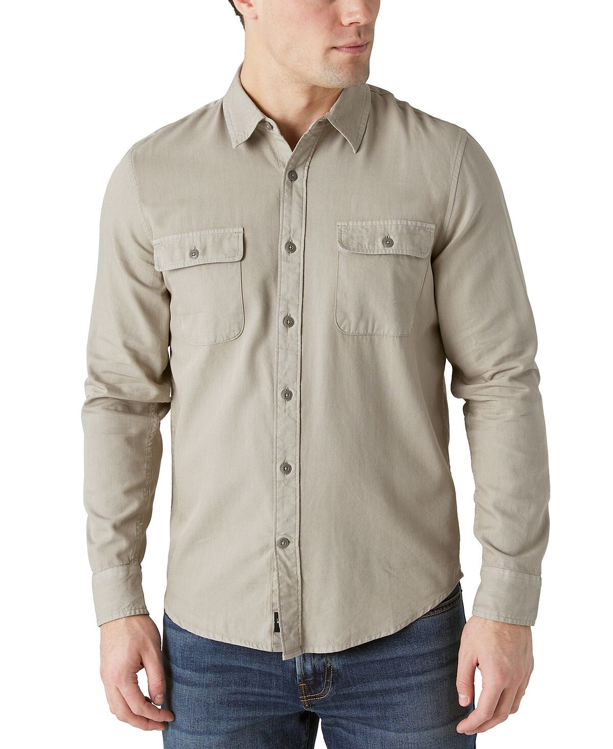 

Мужская рабочая рубашка с длинным рукавом Lucky Brand
