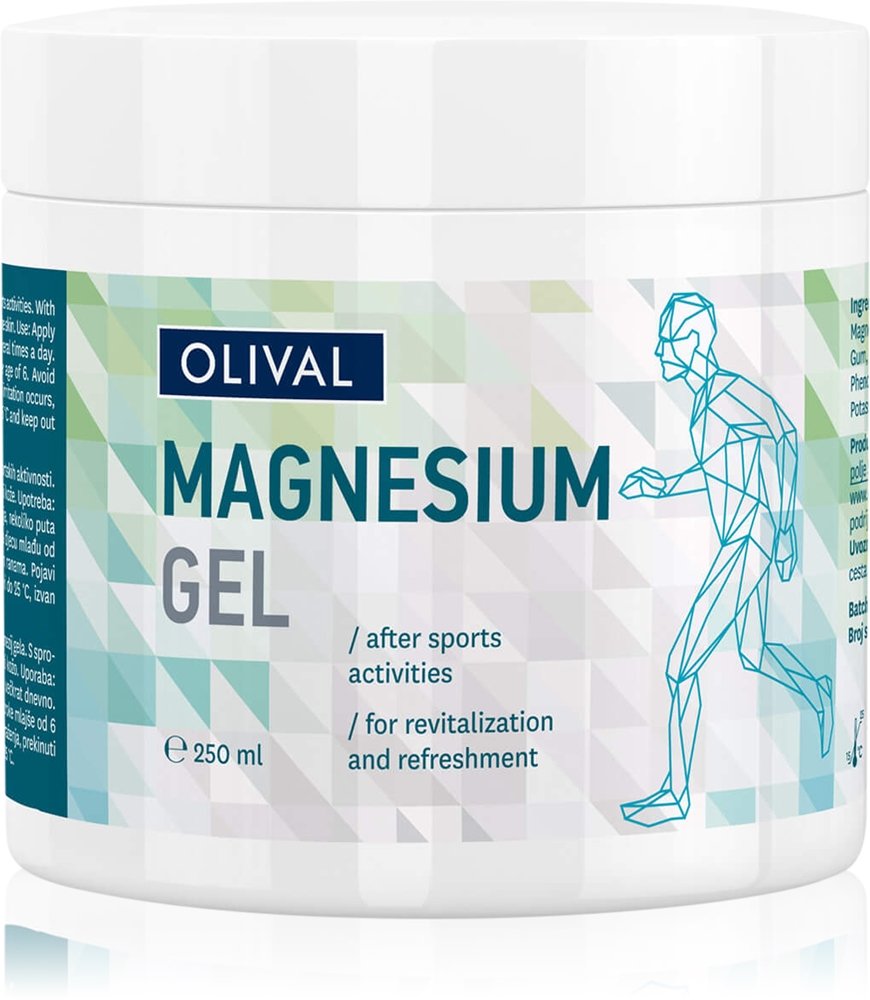 

Охлаждающий массажный гель с магнием Olival, 250 мл