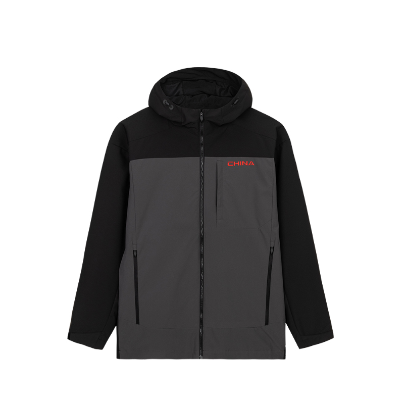 

ANTA Тренировочная куртка базового кроя, Basic Black/Smoke Black Gray