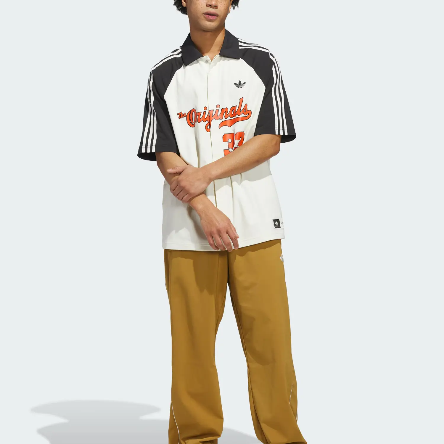 Adidas Winter Shooter футболка с регланными рукавами Adidas Originals, белый/черный/красный — фото 3