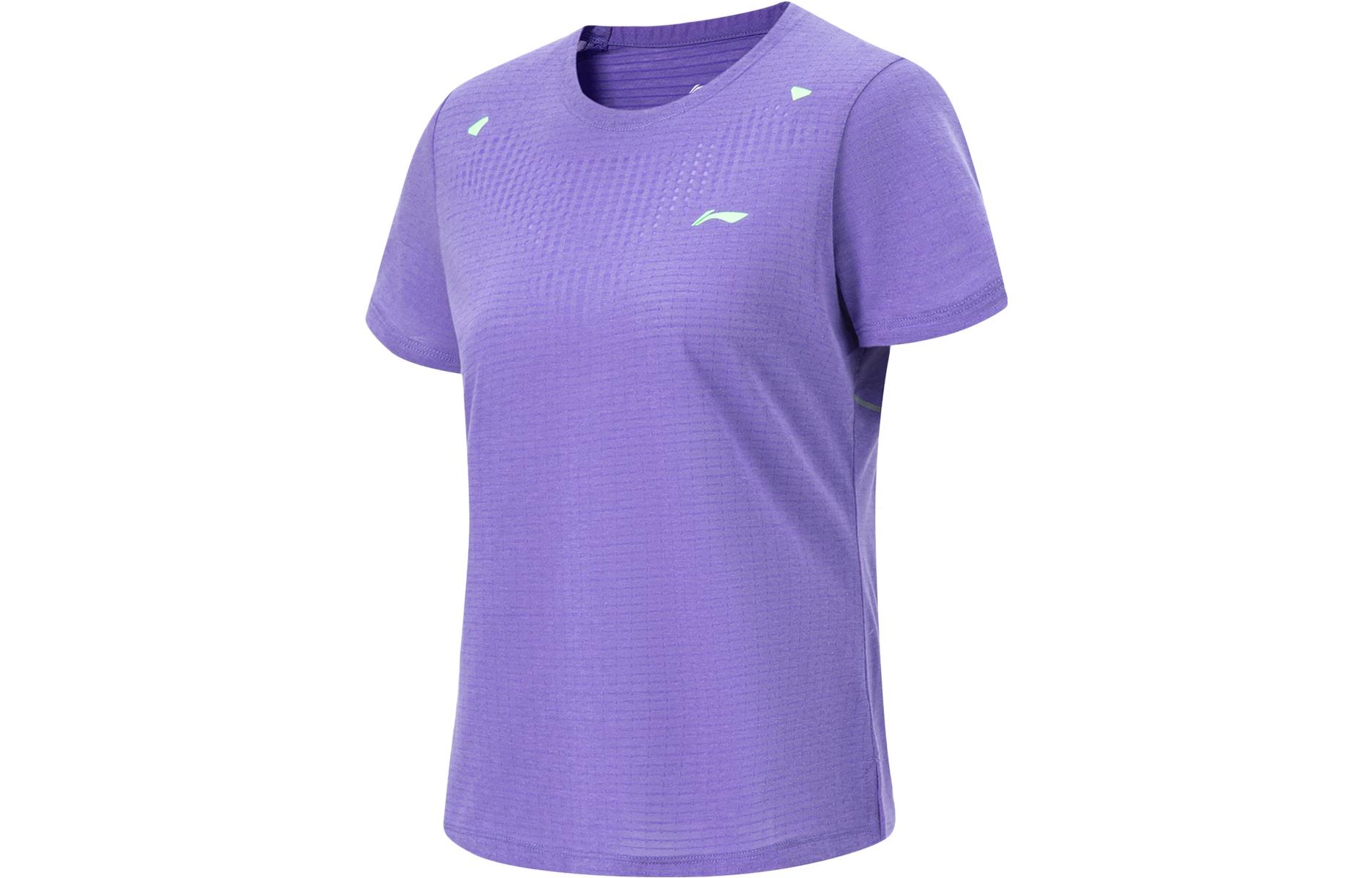

LINING Футболка Running Collection женская флуоресцентная Starlight Purple, Фиолетовый, LINING Футболка Running Collection женская флуоресцентная Starlight Purple