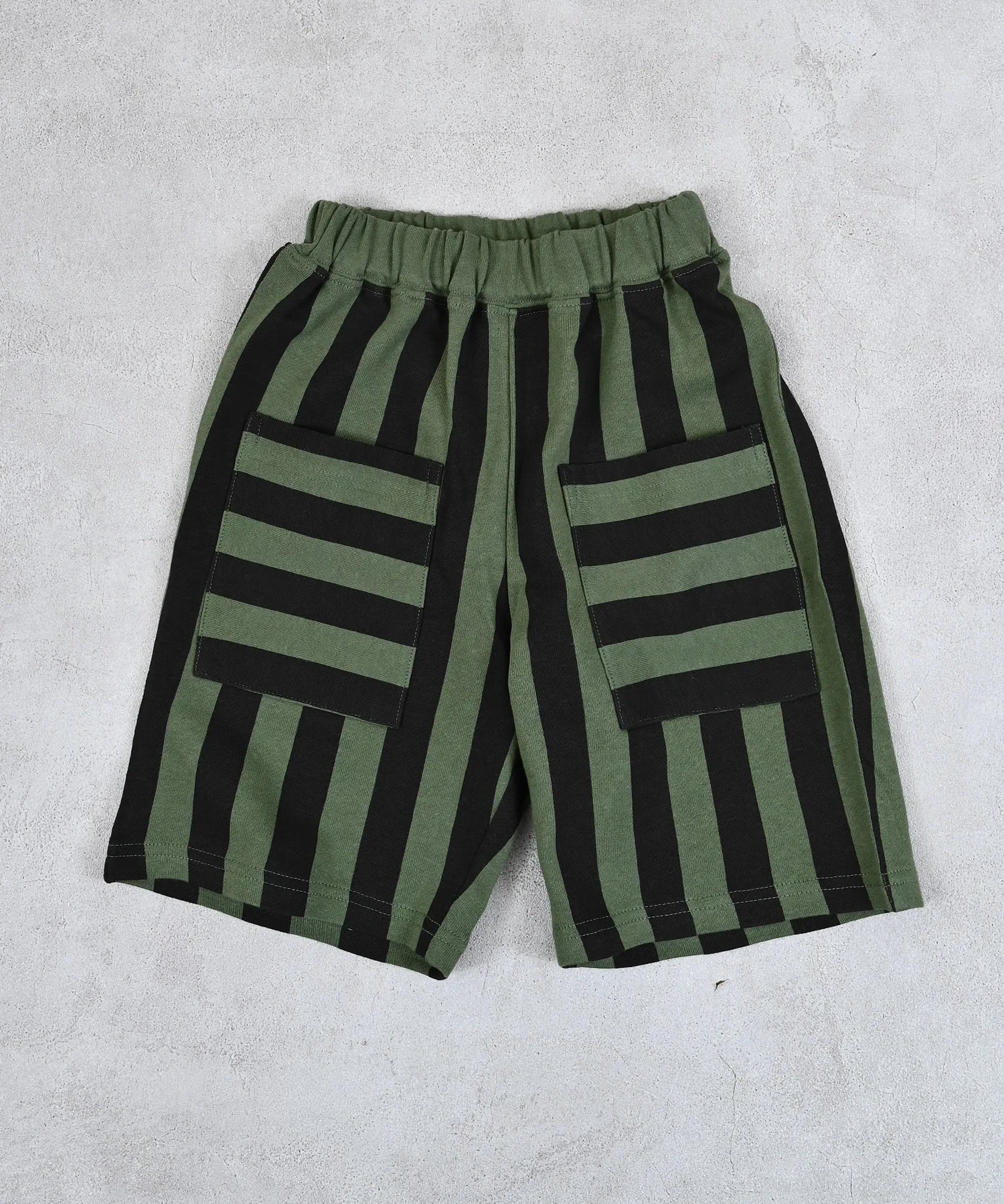 Детские хлопковые шорты в полоску MARKEY'S тёмно-синие — фото 2
