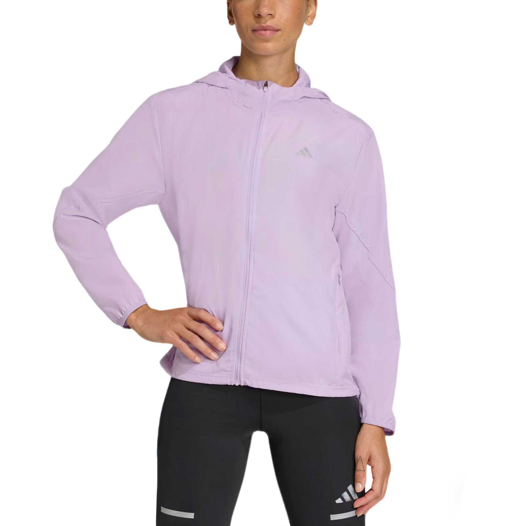 Adidas Беговая куртка Women's Powder Plum Purple — фото 3