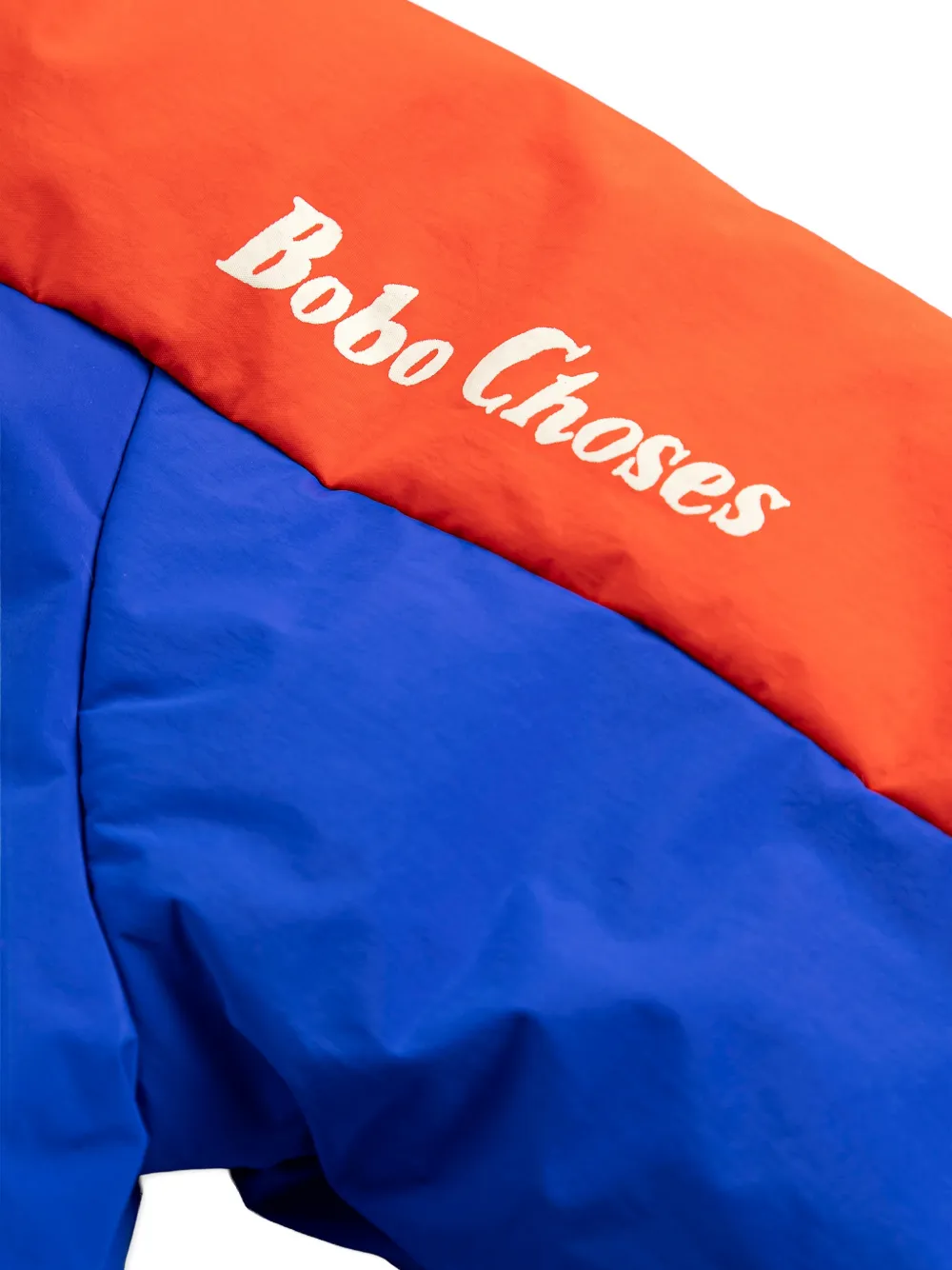 Куртка с капюшоном и цветными блоками Bobo Choses, синий — фото 3