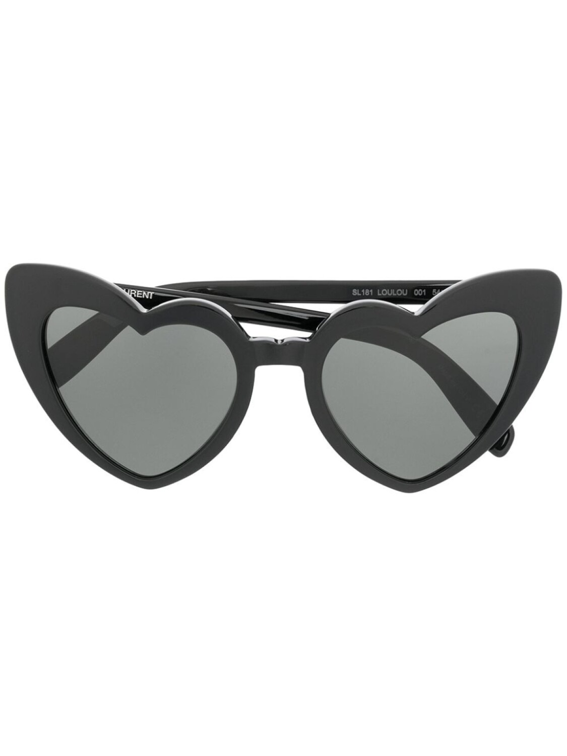 

Saint Laurent Eyewear солнцезащитные очки с оправой в форме сердца, черный