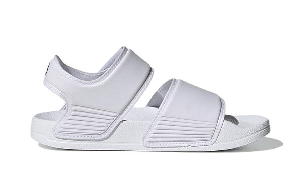 Сандалии adilette sandal 'white black' Adidas, белый — фото 2