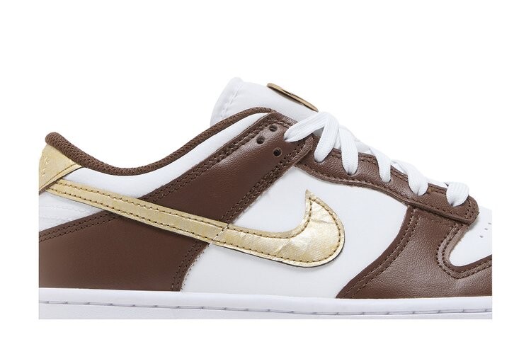 Кроссовки Dunk Low GS, цвет Cacao Wow Metallic Gold — фото 2