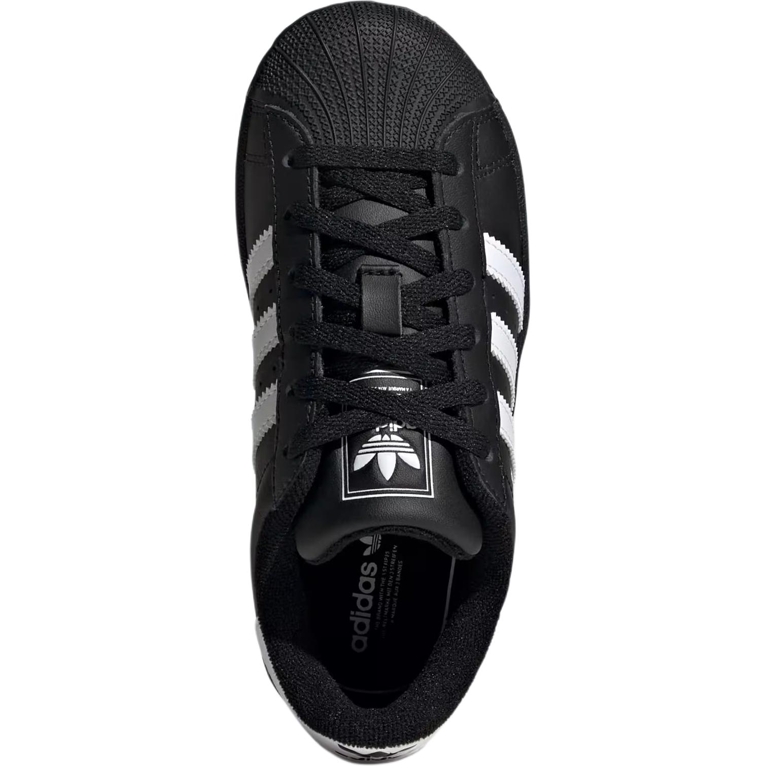 Adidas Originals Superstar 2 Cushioning Low top детские кроссовки для скейтбординга Black, возраст 3-7 лет — фото 4
