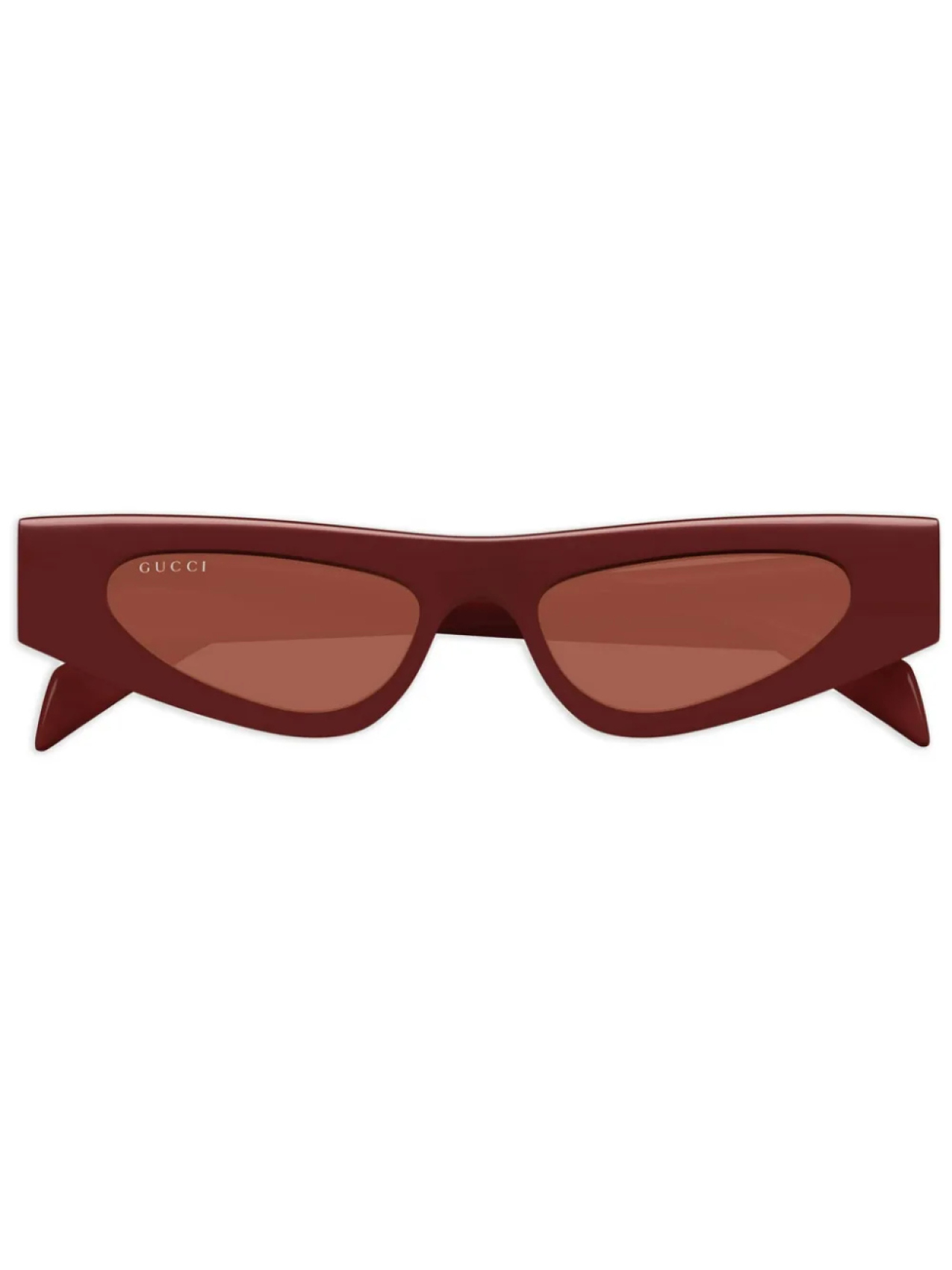 

Gucci Eyewear солнцезащитные очки с логотипом, красный
