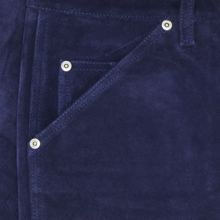 Брюки-карандаш Supreme Suede Double Knee Painter Pant, синий — фото 3