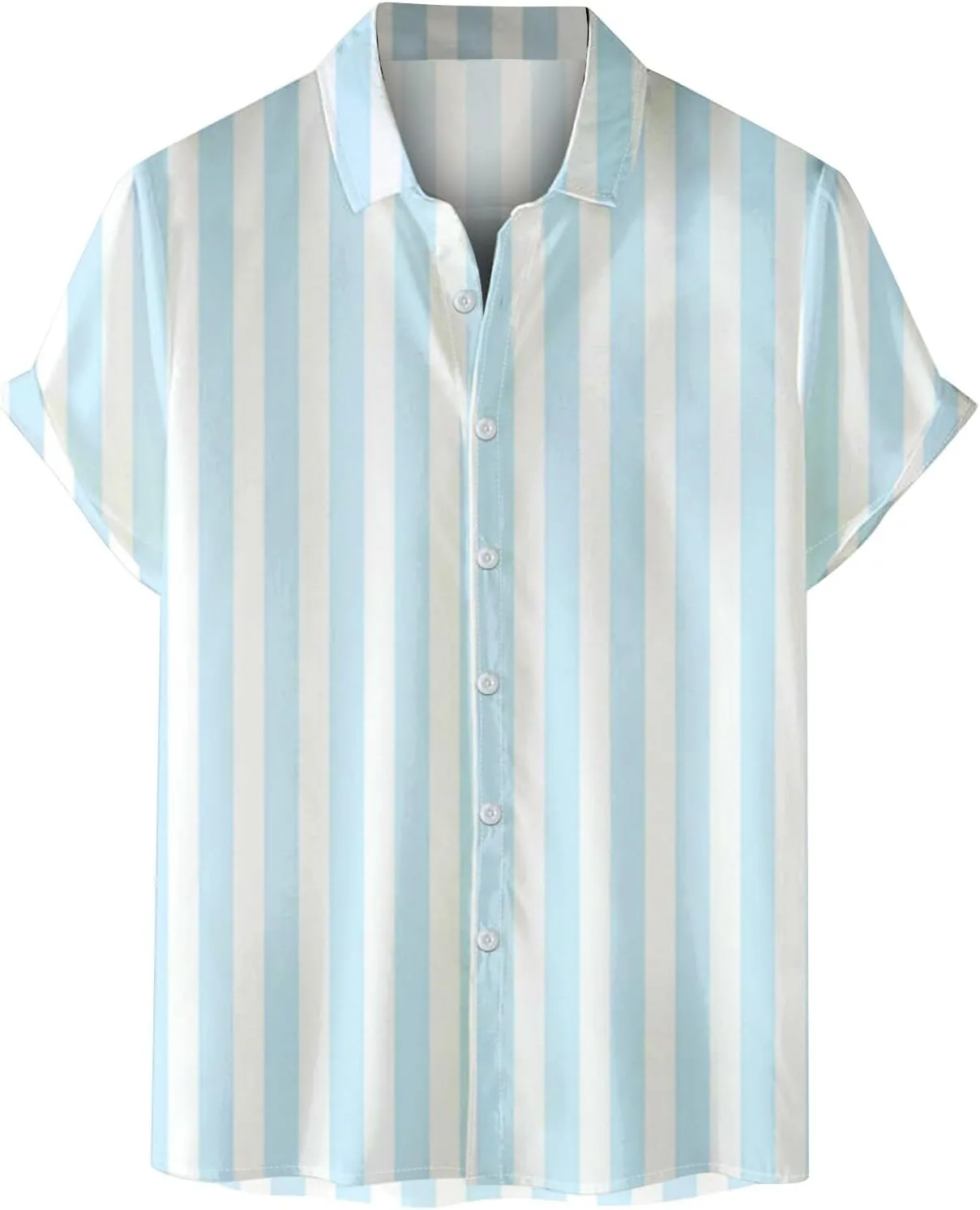 

Рубашка для мужчин Casual, короткий рукав, летняя, свободного кроя