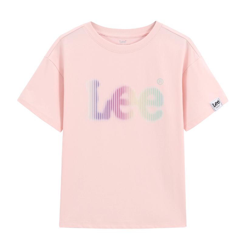 

Футболка с коротким рукавом и V-образным вырезом для подростков Lee, cherry blossom розовый