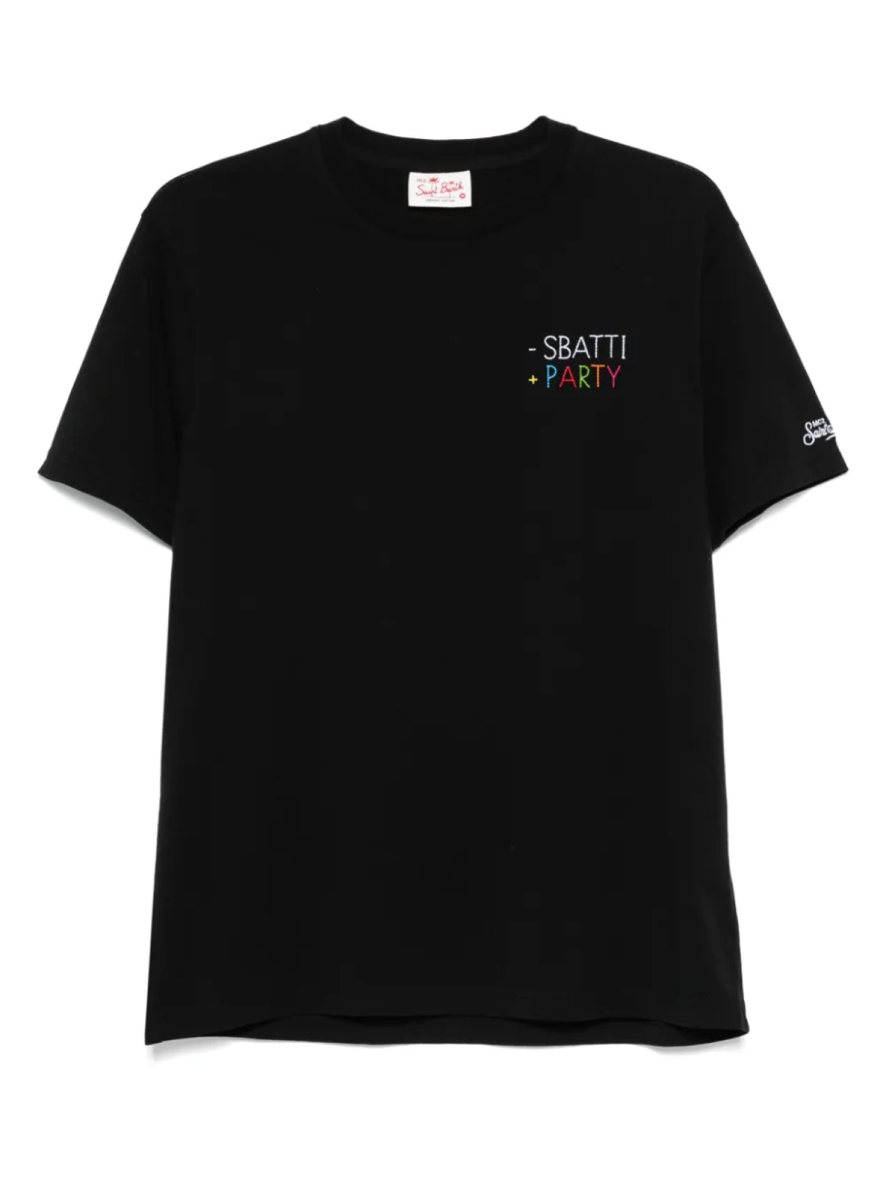 

Футболка с вышитым мотивом «Порту» MC2 Saint Barth, черный