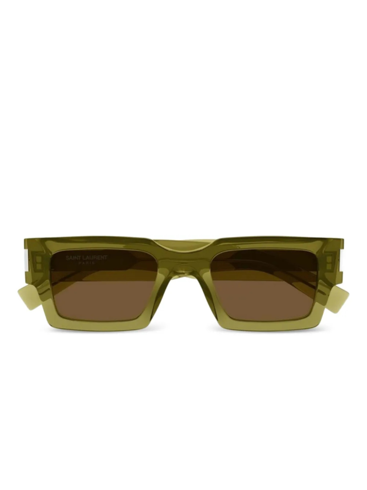 

Солнцезащитные очки Saint Laurent Eyewear SL 572 в прямоугольной оправе, зеленый