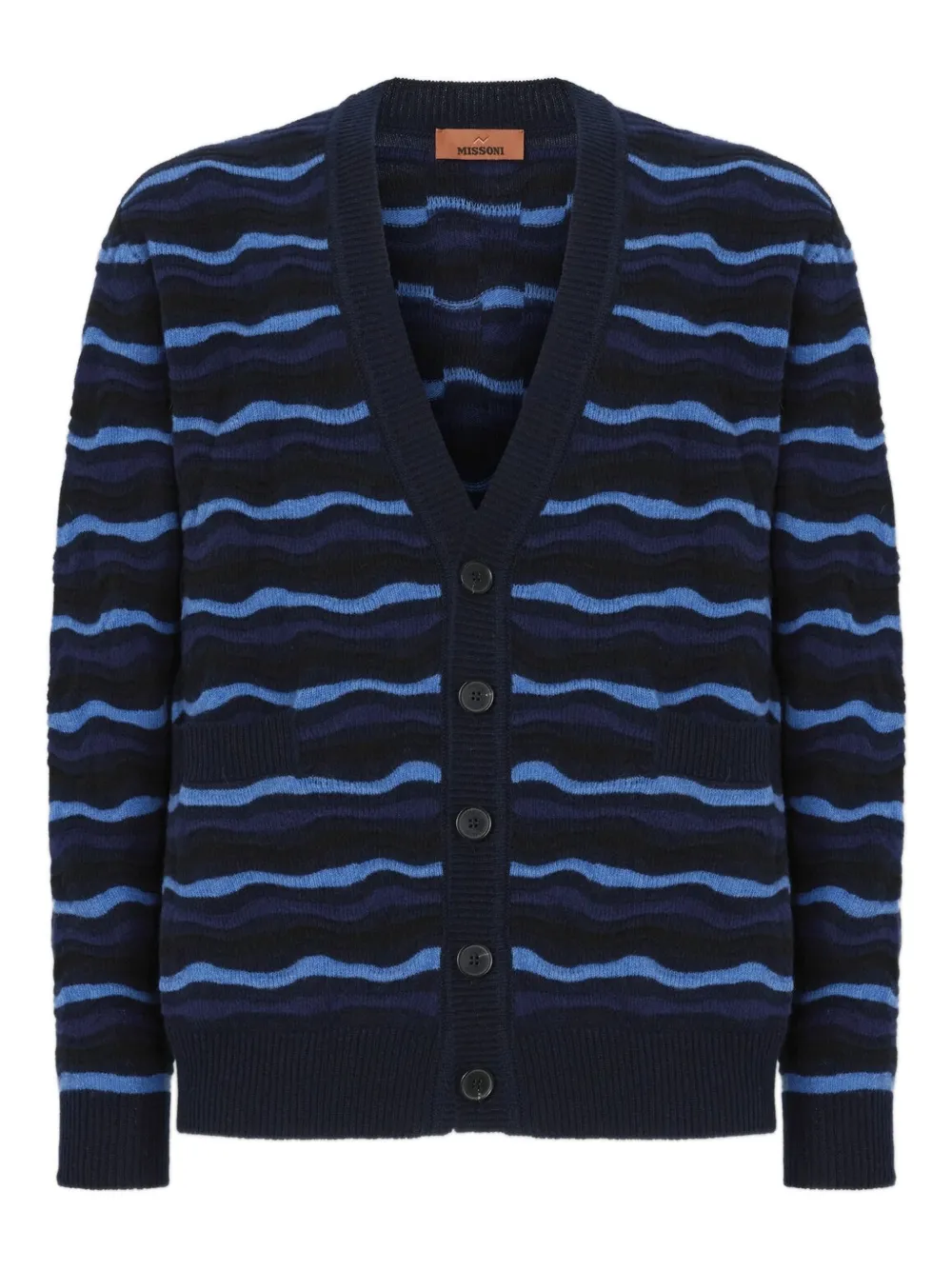 

Кардиган с волнистым узором Missoni, синий