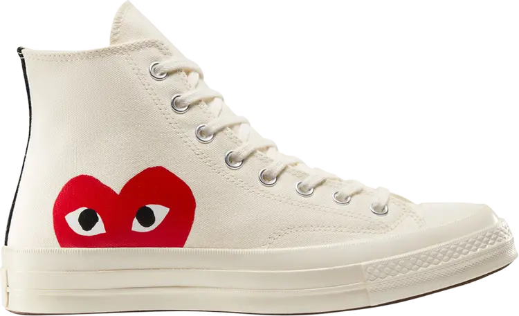 

Кроссовки Comme des Garçons Play x Chuck 70 High 'Milk' 2023, кремовый, Бежевый, Кроссовки Comme des Garçons Play x Chuck 70 High 'Milk' 2023, кремовый