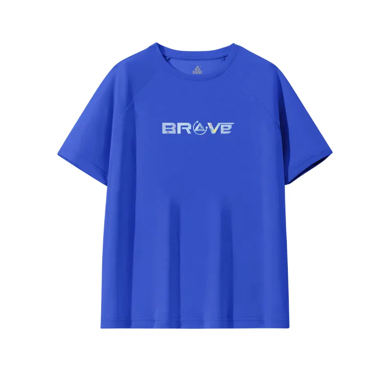 Детская спортивная футболка с круглым вырезом PEAK Royal Blue/PK Blue
