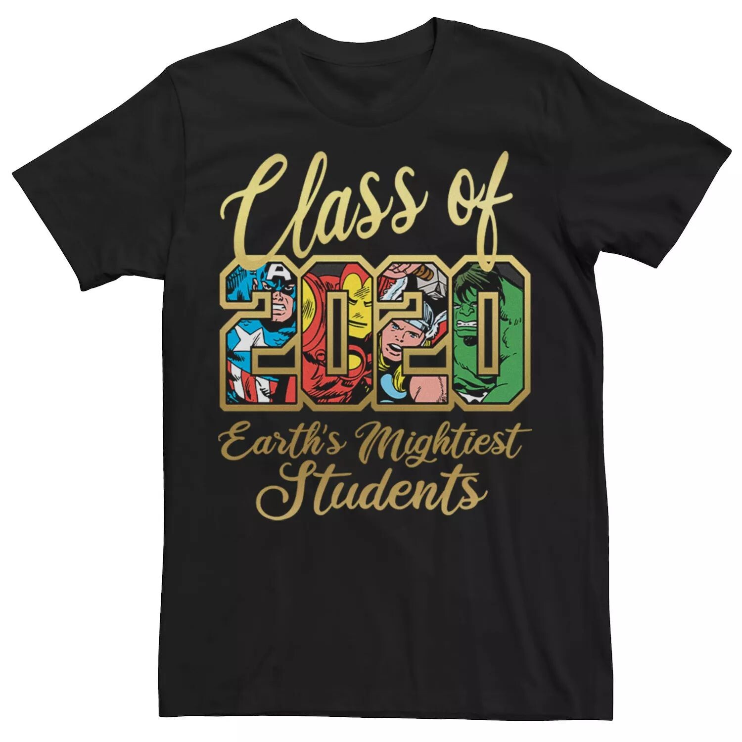 

Мужская футболка Avengers Class Of 2020 с рукописным текстом Marvel