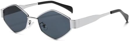 

Модные солнцезащитные очки для мужчин и женщин в стиле ретро с металлической оправой. Стильные современные очки с защитой от УФ-излучения UV400. Модные аксессуары MTZJH, Black-silvery