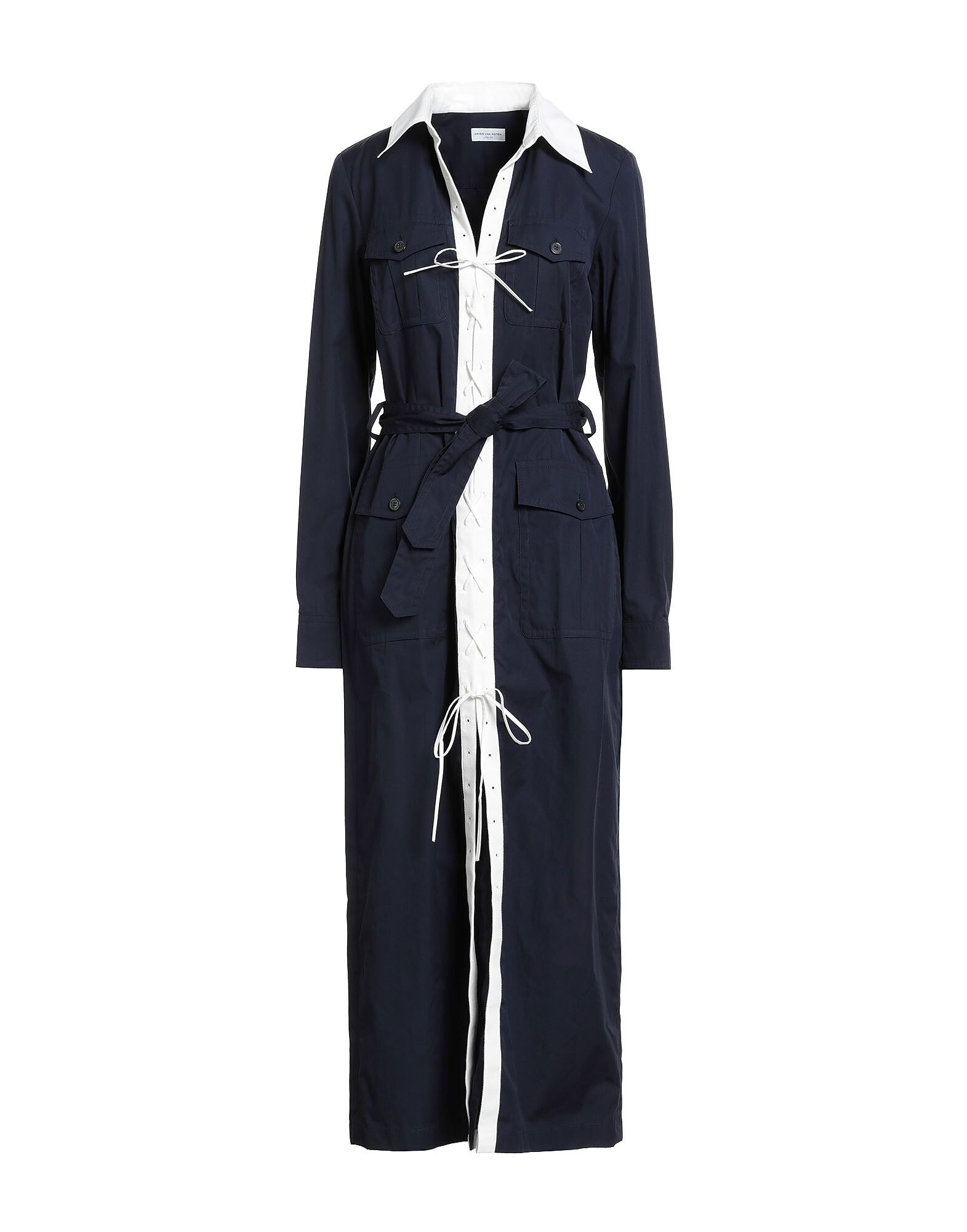 

Платье миди Dries Van Noten, полуночно-синий