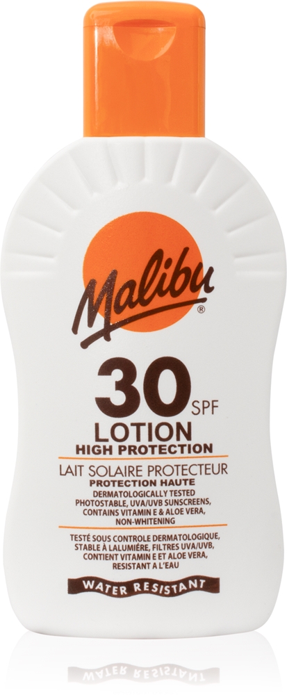 

Лосьон с высокой степенью защиты, защитное молочко SPF 30 Malibu, 200 мл