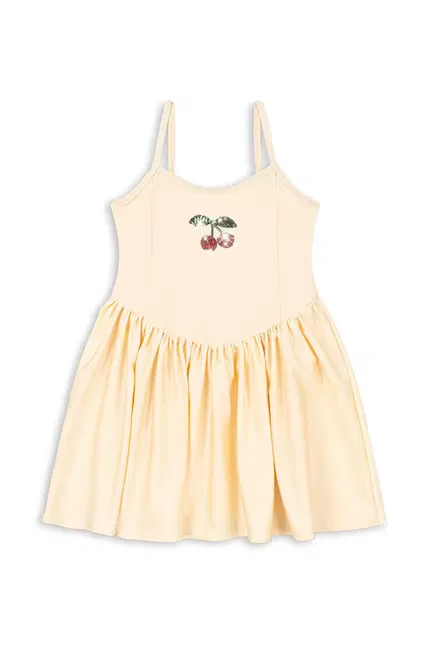 Платье детское с блестящей ткани Marin Dress Konges Sløjd, бежевый