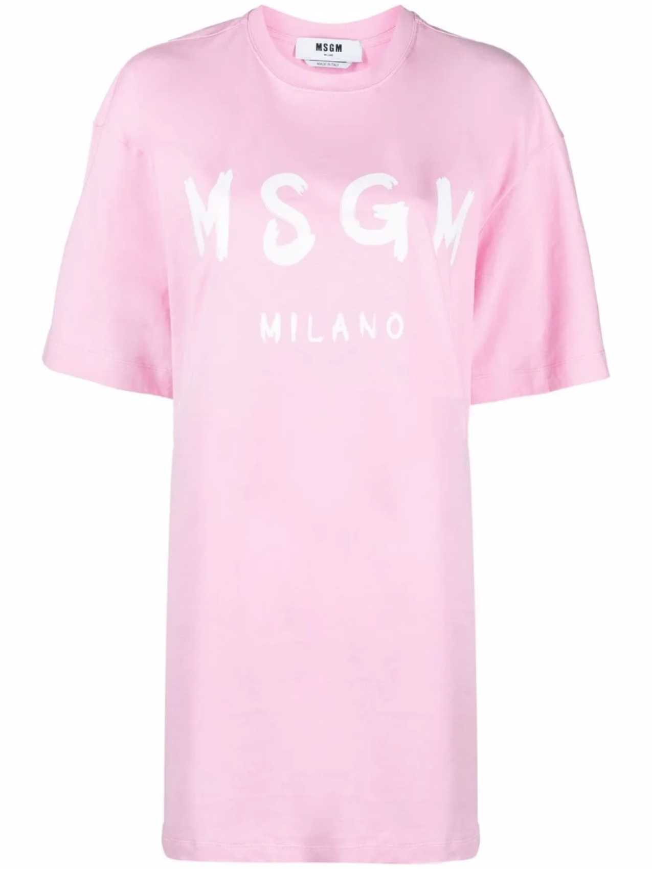 

Платье-футболка с логотипом MSGM, розовый