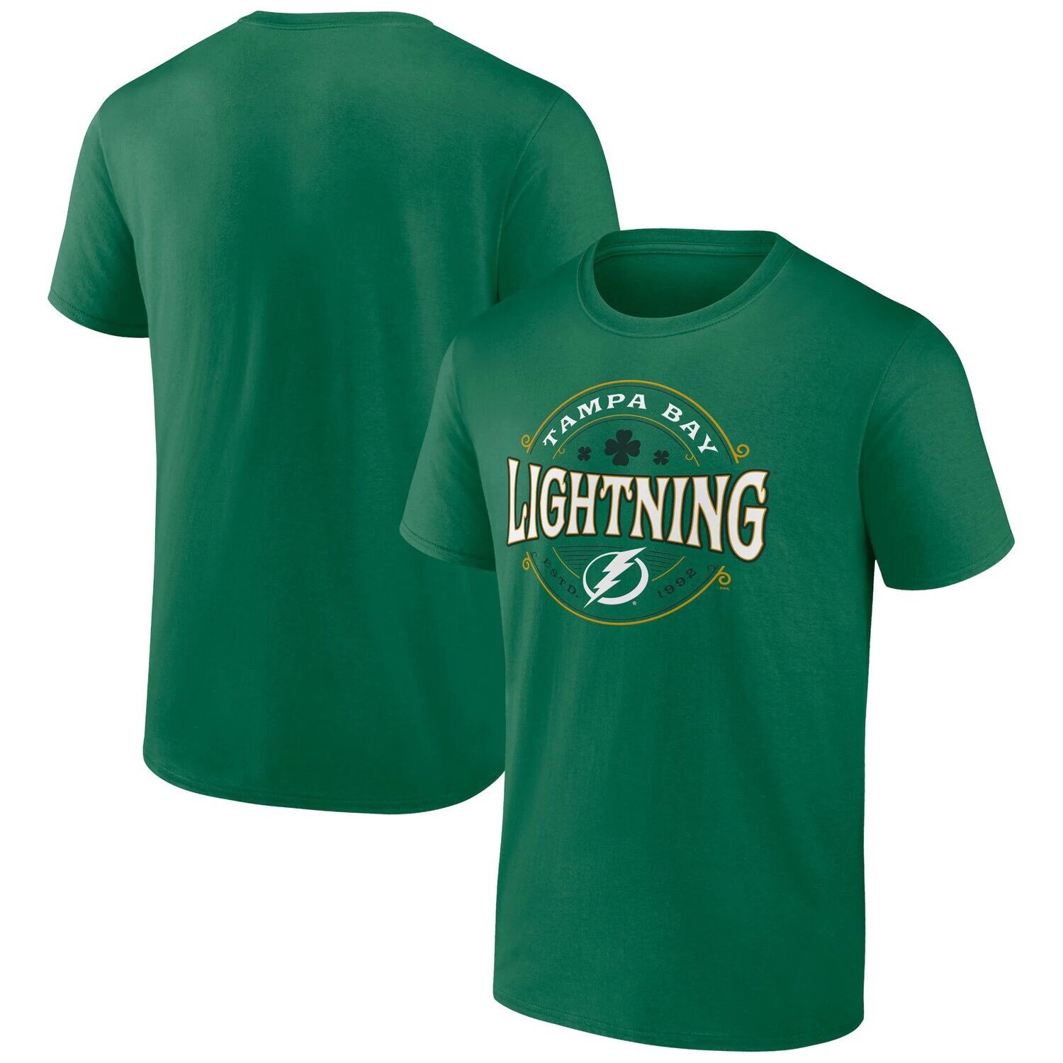

Мужская футболка с логотипом Kelly Green Tampa Bay Lightning Celtic ко Дню Святого Патрика Fanatics