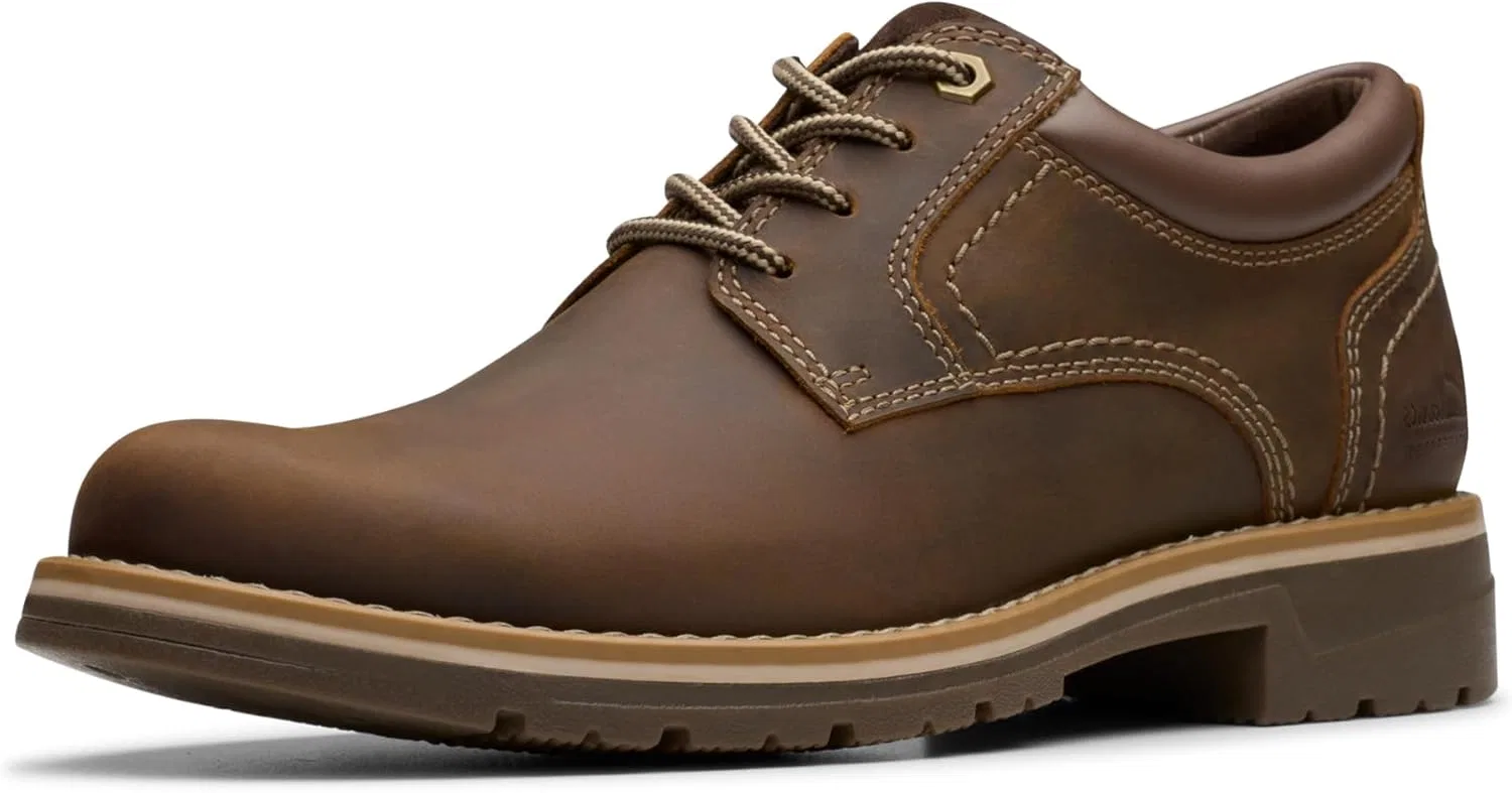 Мужские туфли Clarks Morris Low Ap Oxford, Beeswax Leather.