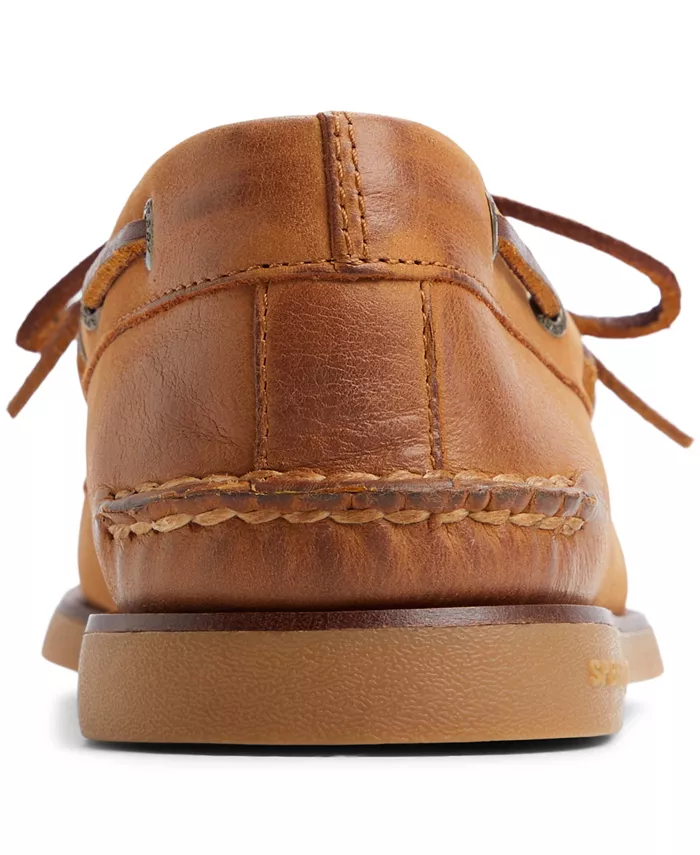 Мужские лодочные туфли Gold Cup Authentic Original с двумя шнуровками Sperry, коричневый/бежевый — фото 3
