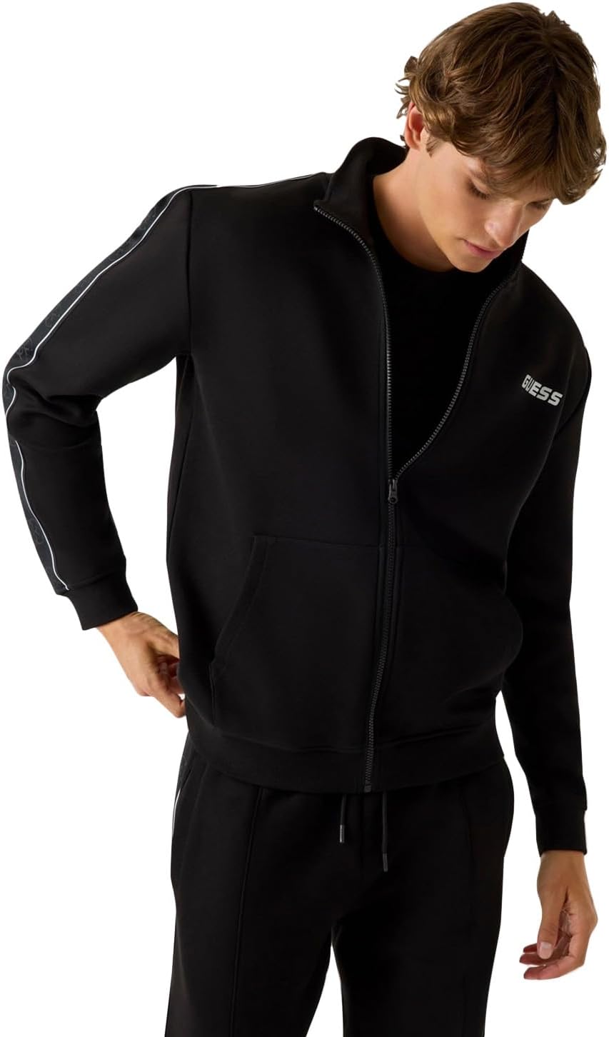 

Толстовка GUESS мужская Eco Mickey с молнией, Jet Black